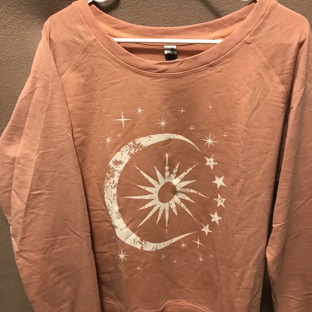 Dusty rose printed sweatshirt